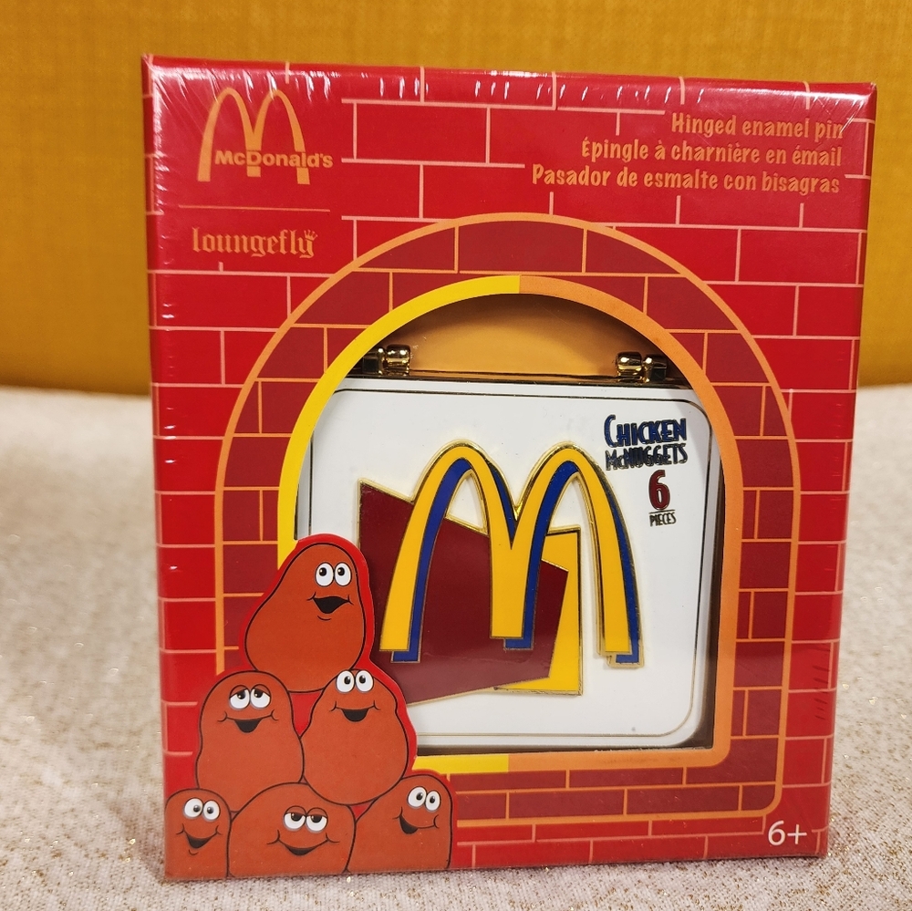 Loungefly McDonalds McNugget Nugget Buddies Fast Food Hinged LE 3" Pin N…